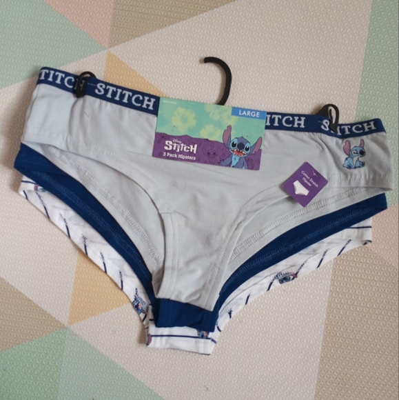 Disney Other - DISNEY LILO STITCH 3 HIPSTER PANTIES SET SIZE Large